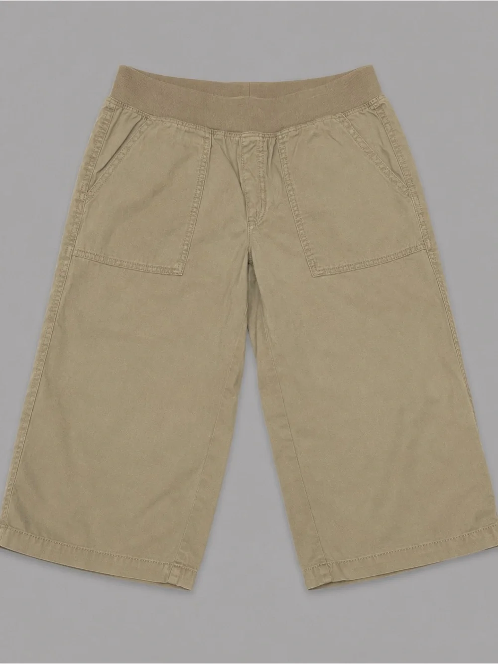 St. John’s Bay Women’s Petite Large PL Beige Tencel Utility Bermuda Shorts